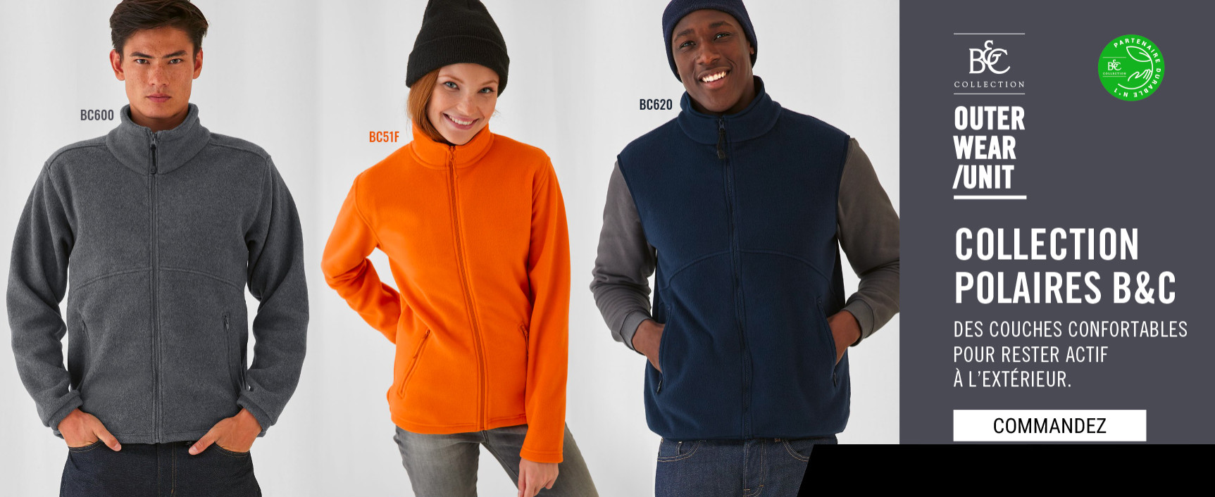 B&C Fleece collection